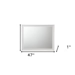 36" White Dresser Mirror