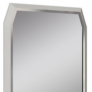 49" Taupe Abstract Glass Framed Accent Mirror - Montana Home & Kitchen Co.