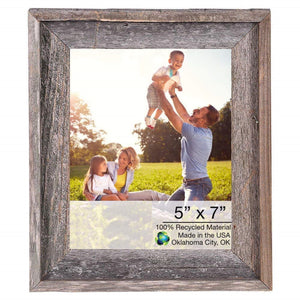 5" X 7" Natural Weathered Gray Picture Frame - Montana Home & Kitchen Co.