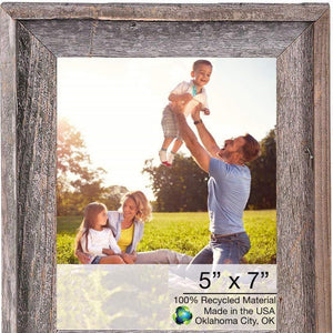 5" X 7" Natural Weathered Gray Picture Frame - Montana Home & Kitchen Co.