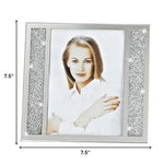 5 X 7 Silver Crystalized Picture Frame - Montana Home & Kitchen Co.