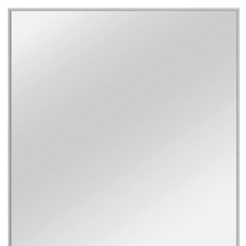 51" Silver Metal Framed Accent Mirror - Montana Home & Kitchen Co.