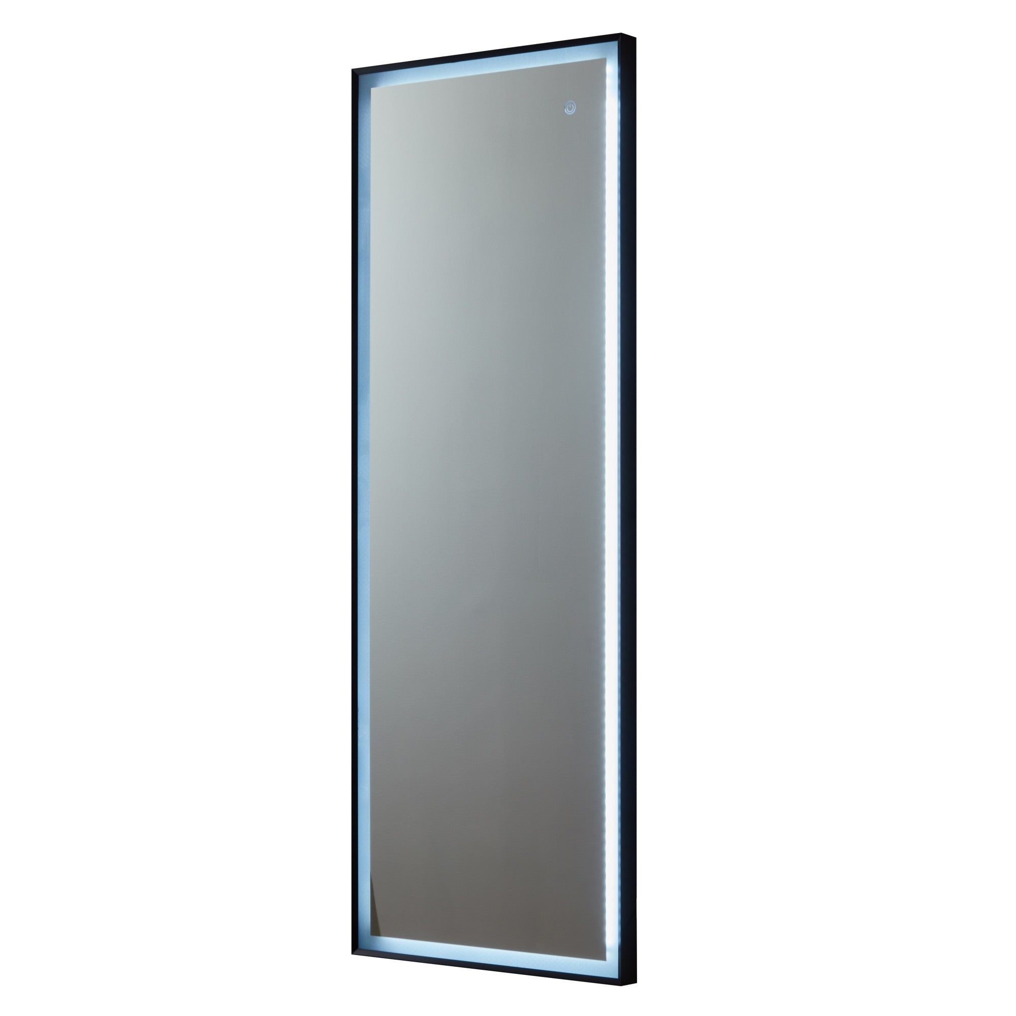 53" Black Lighted Metal Framed Accent Mirror - Montana Home & Kitchen Co.