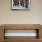 58" Natural Distressed Solid Wood Dining Bench - Montana Home & Kitchen Co.