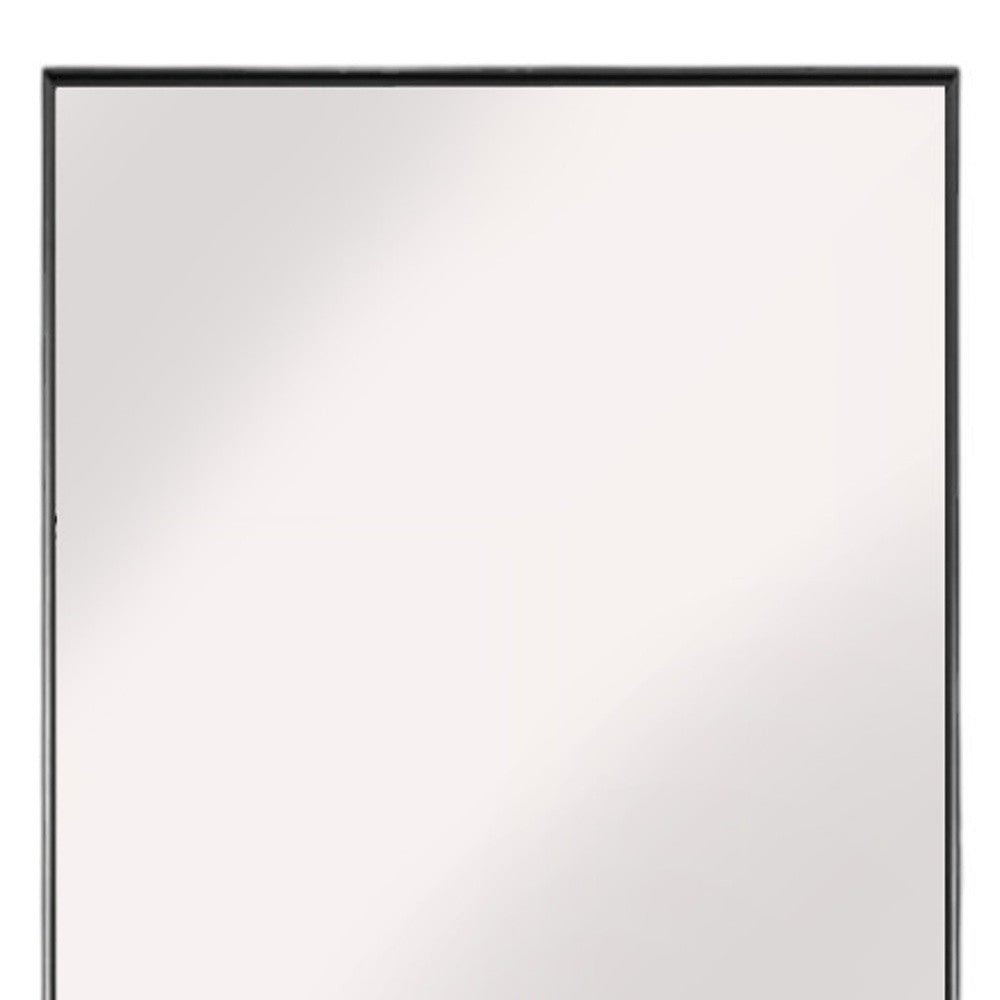 59" Black Metal Framed Full Length Mirror - Montana Home & Kitchen Co.