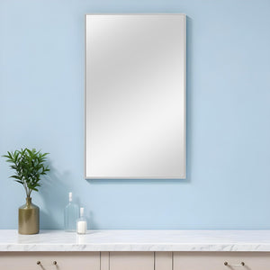 59" Silver Metal Framed Accent Mirror - Montana Home & Kitchen Co.