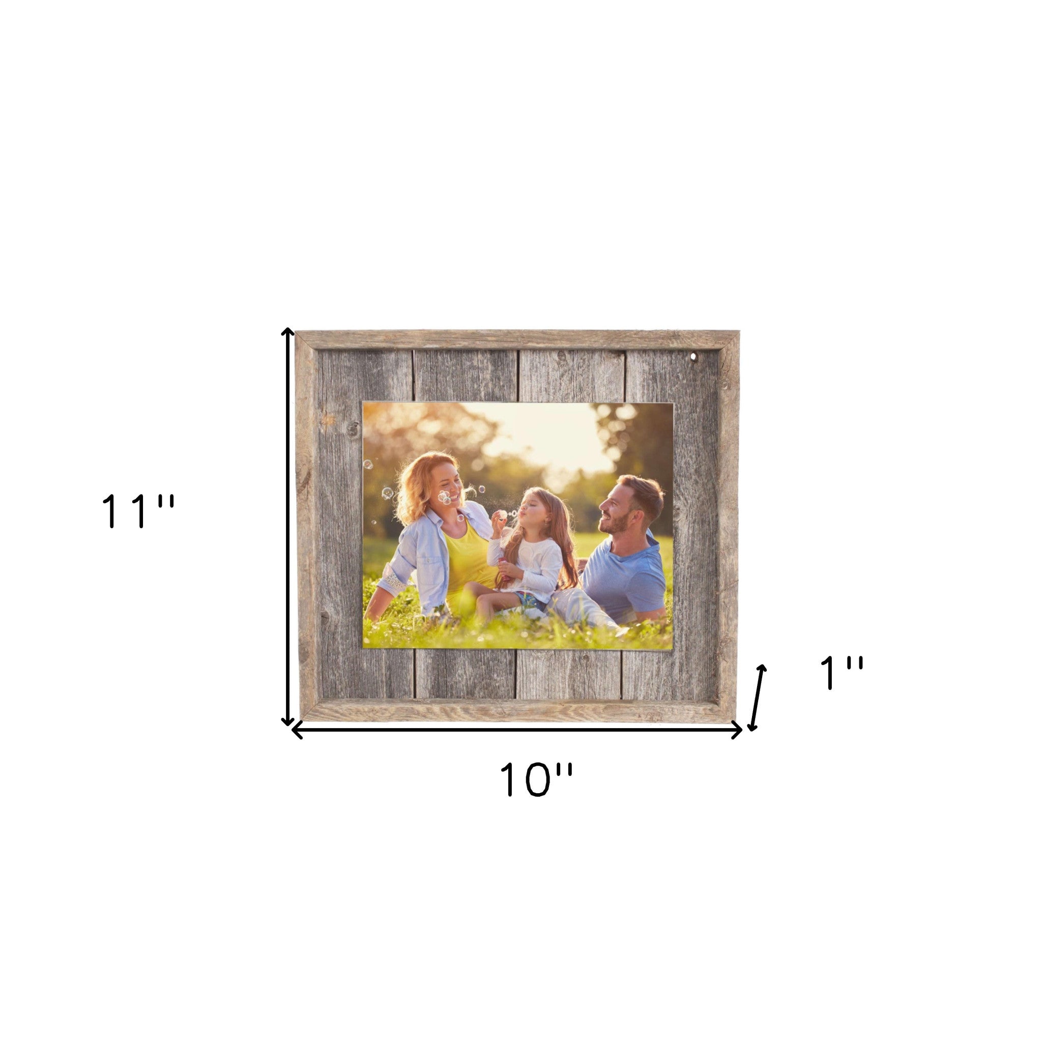 5X7 Natural Weathered Grey Picture Frame With Plexiglass Holder - Montana Home & Kitchen Co.