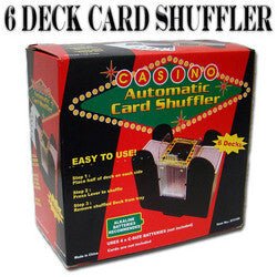 6 Deck Automatic Card Shuffler - Battery - Operated - Montana Home & Kitchen Co.