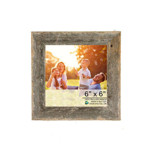 6" X 6" Natural Weathered Gray Picture Frame - Montana Home & Kitchen Co.