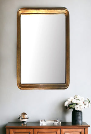 64" Gold Framed Accent Mirror - Montana Home & Kitchen Co.