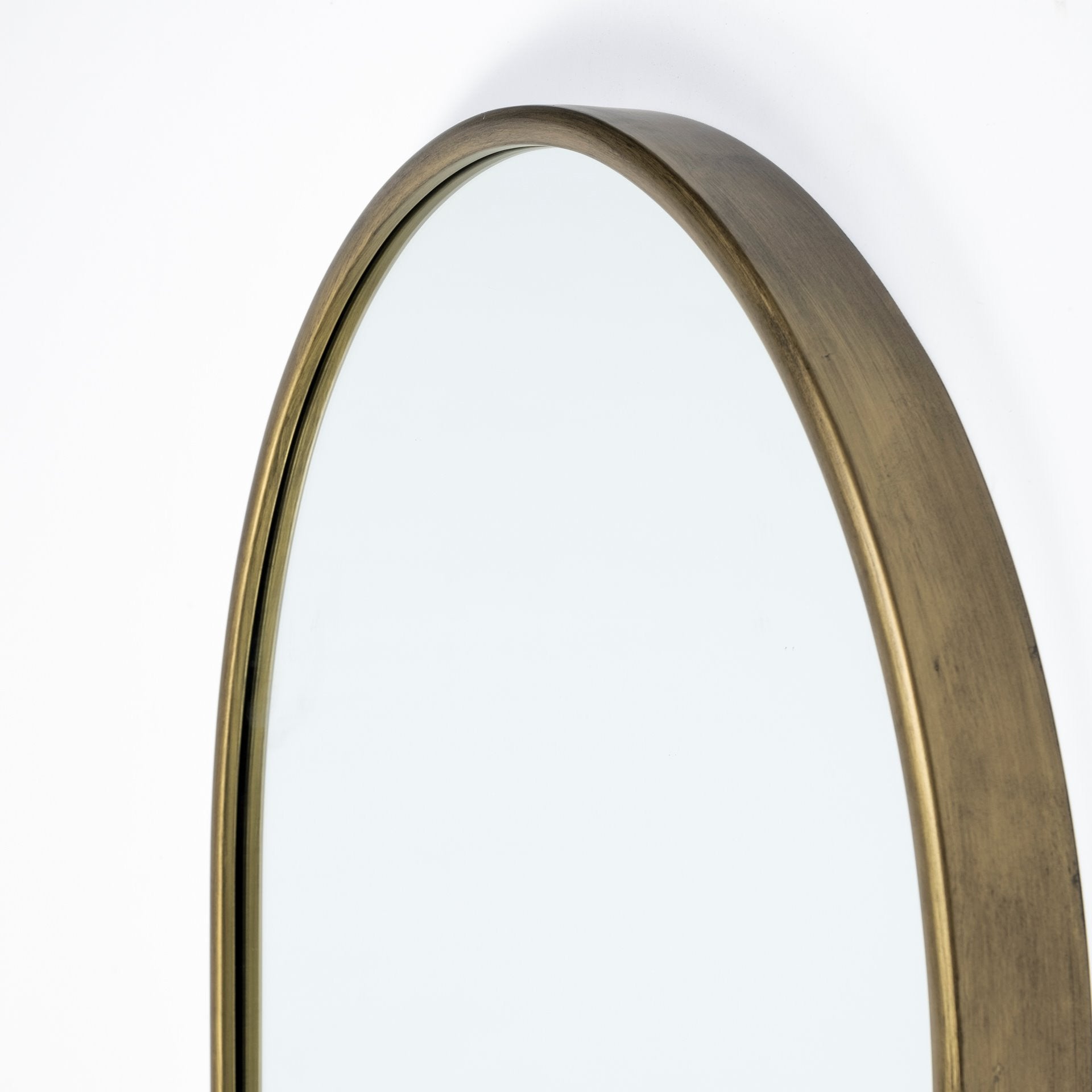 70" Gold Arch Metal Framed Accent Mirror - Montana Home & Kitchen Co.