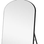 71" Black Arch Wood Frame Full Length Standing Mirror - Montana Home & Kitchen Co.