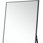 71" Black Metal Framed Leaning or Hanging Full Length Mirror - Montana Home & Kitchen Co.