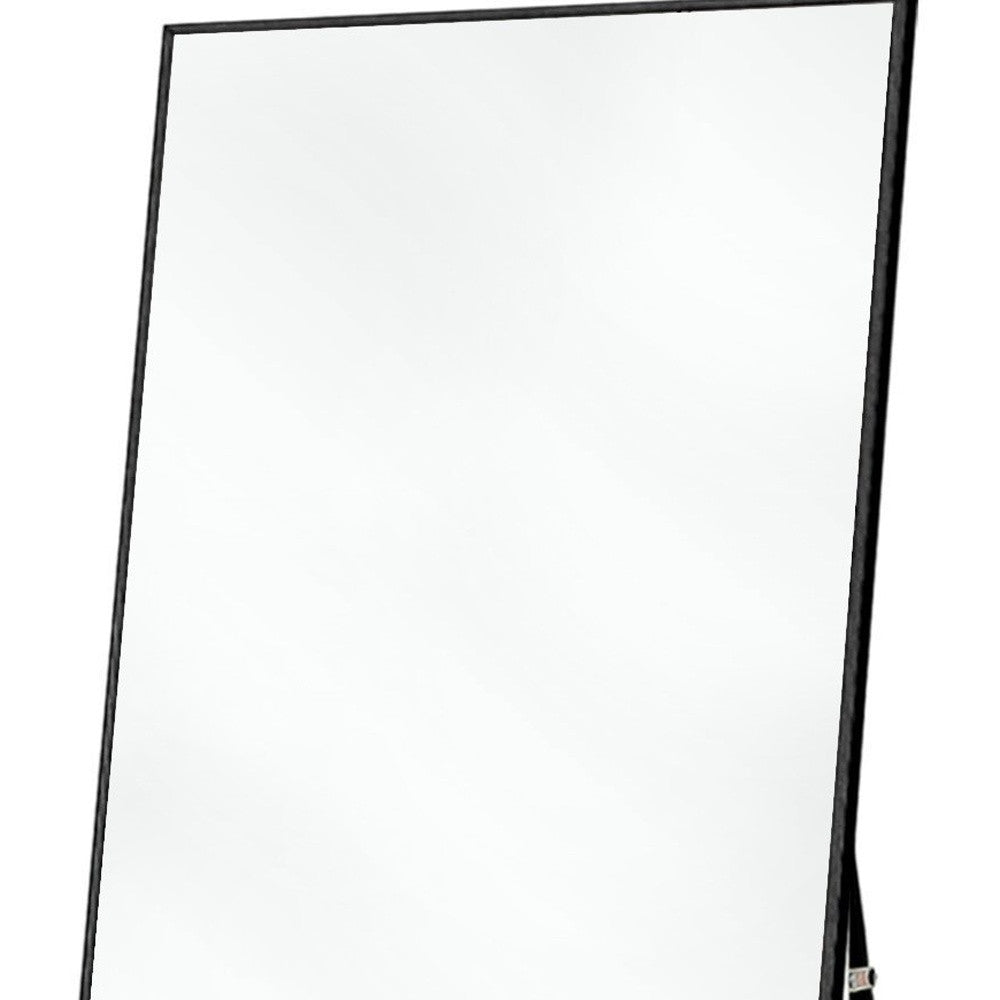 71" Black Metal Framed Standing Mirror - Montana Home & Kitchen Co.