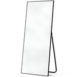 71" Black Metal Framed Standing Mirror - Montana Home & Kitchen Co.