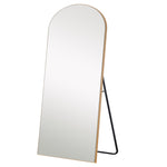 71" Gold Arch Wood Framed Full Length Standing Mirror - Montana Home & Kitchen Co.