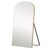 71" Gold Arch Wood Framed Full Length Standing Mirror - Montana Home & Kitchen Co.