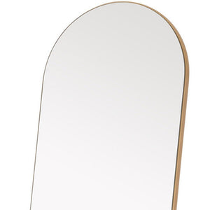 71" Gold Arch Wood Framed Full Length Standing Mirror - Montana Home & Kitchen Co.