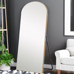 71" Gold Arch Wood Framed Full Length Standing Mirror - Montana Home & Kitchen Co.