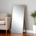 71" Gold Metal Framed Standing Mirror - Montana Home & Kitchen Co.