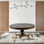 72" Brown Rounded Solid Wood Dining Table - Montana Home & Kitchen Co.