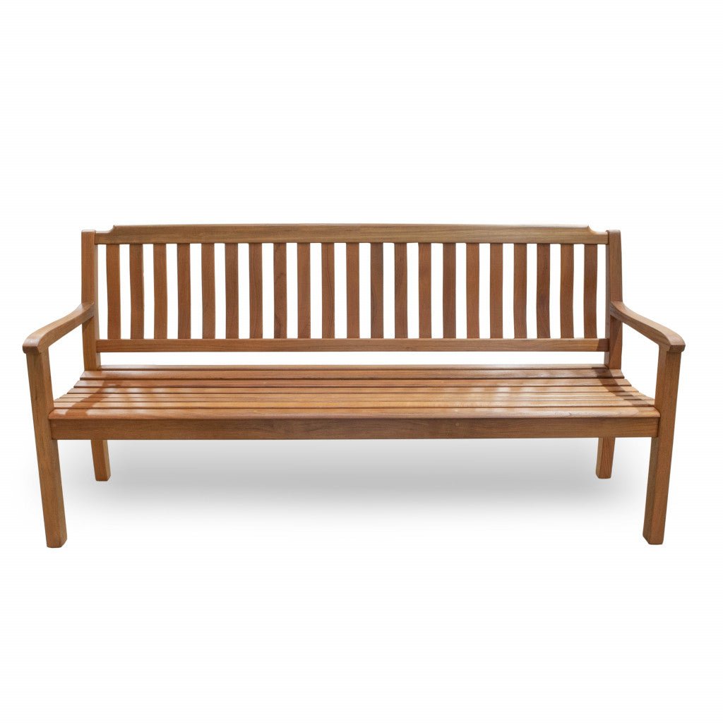 72" Teak Solid Wood Garden Bench - Montana Home & Kitchen Co.