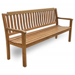 72" Teak Solid Wood Garden Bench - Montana Home & Kitchen Co.