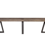 75" Natural and Black Distressed Solid Wood Dining Bench - Montana Home & Kitchen Co.