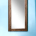 79" Brown Framed Full Length Hanging Mirror - Montana Home & Kitchen Co.