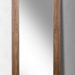 79" Brown Framed Full Length Hanging Mirror - Montana Home & Kitchen Co.