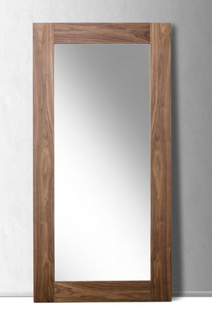 79" Brown Framed Full Length Hanging Mirror - Montana Home & Kitchen Co.