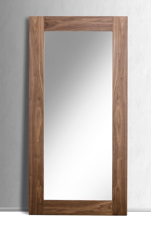 79" Brown Framed Full Length Hanging Mirror - Montana Home & Kitchen Co.