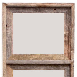 8 x 10 Gray Reclaimed Wood Three Slot Hanging Picture Frame - Montana Home & Kitchen Co.