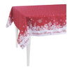 84" Merry Christmas Printed Rectangle Tablecloth In Red - Montana Home & Kitchen Co.