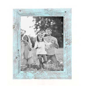 8"X9" Rustic Blue Picture Frame - Montana Home & Kitchen Co.