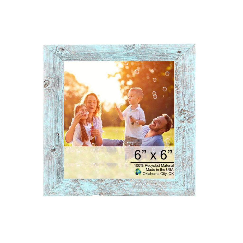 8"X9" Rustic Blue Picture Frame - Montana Home & Kitchen Co.