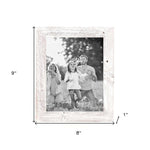 8"X9" Rustic White Washed Grey Picture Frame - Montana Home & Kitchen Co.