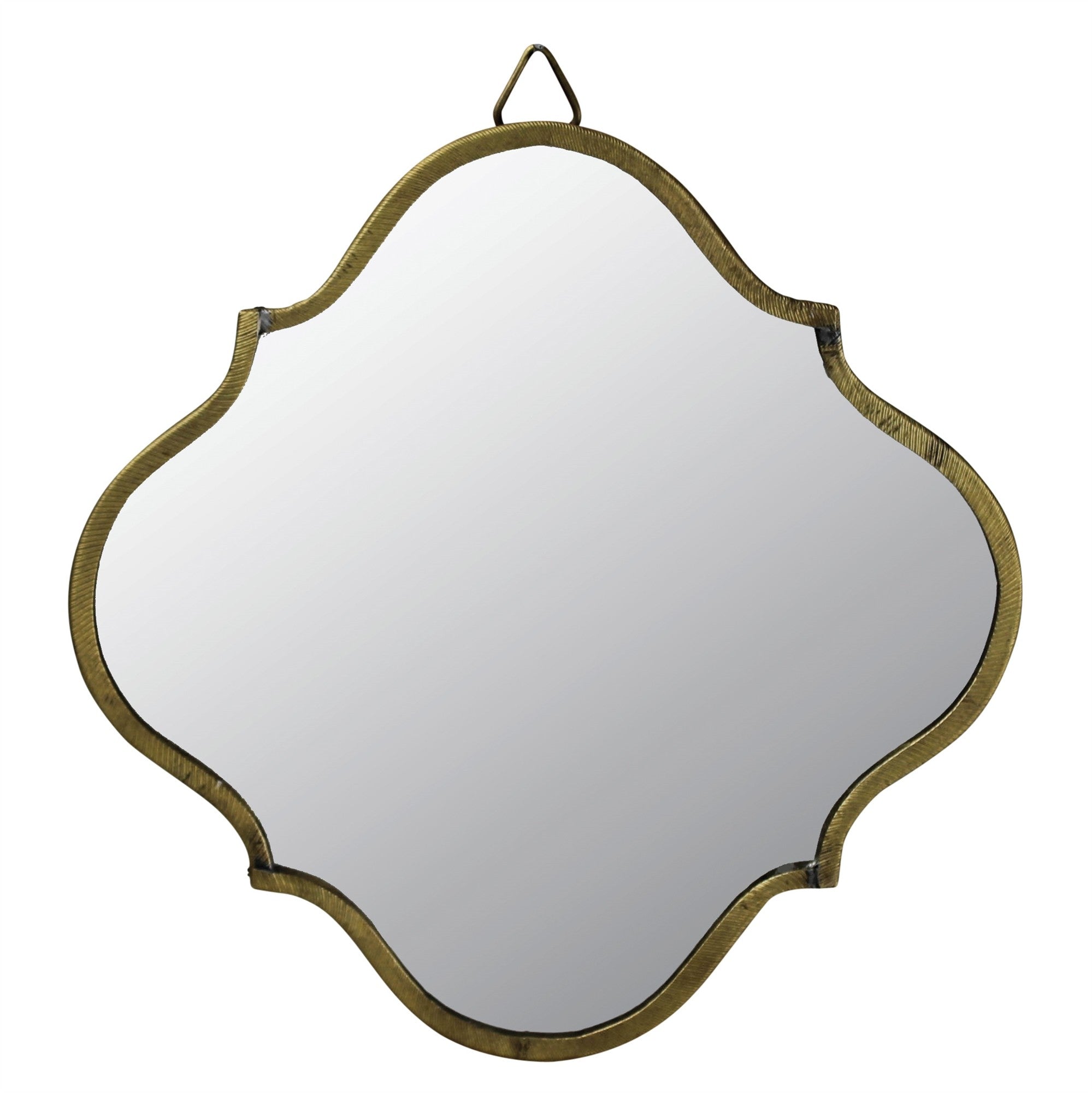 9" Gold Novelty Accent Metal Framed Mirror - Montana Home & Kitchen Co.