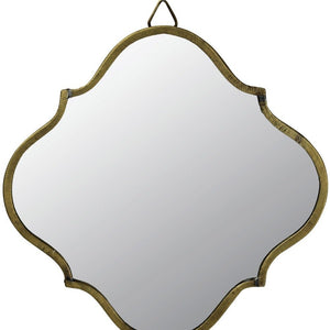 9" Gold Novelty Accent Metal Framed Mirror - Montana Home & Kitchen Co.