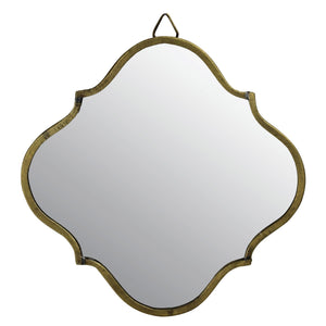 9" Gold Novelty Accent Metal Framed Mirror - Montana Home & Kitchen Co.