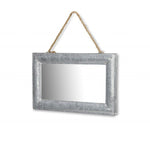 9" Silver Metal Framed Accent Mirror - Montana Home & Kitchen Co.