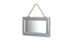 9" Silver Metal Framed Accent Mirror - Montana Home & Kitchen Co.