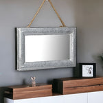 9" Silver Metal Framed Accent Mirror - Montana Home & Kitchen Co.