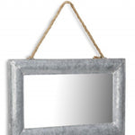 9" Silver Metal Framed Accent Mirror - Montana Home & Kitchen Co.