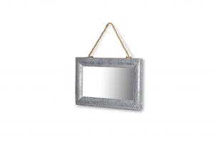 9" Silver Metal Framed Accent Mirror - Montana Home & Kitchen Co.