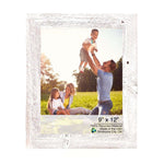 9X12 Rustic White Washed Picture Frame With Plexiglass Holder - Montana Home & Kitchen Co.