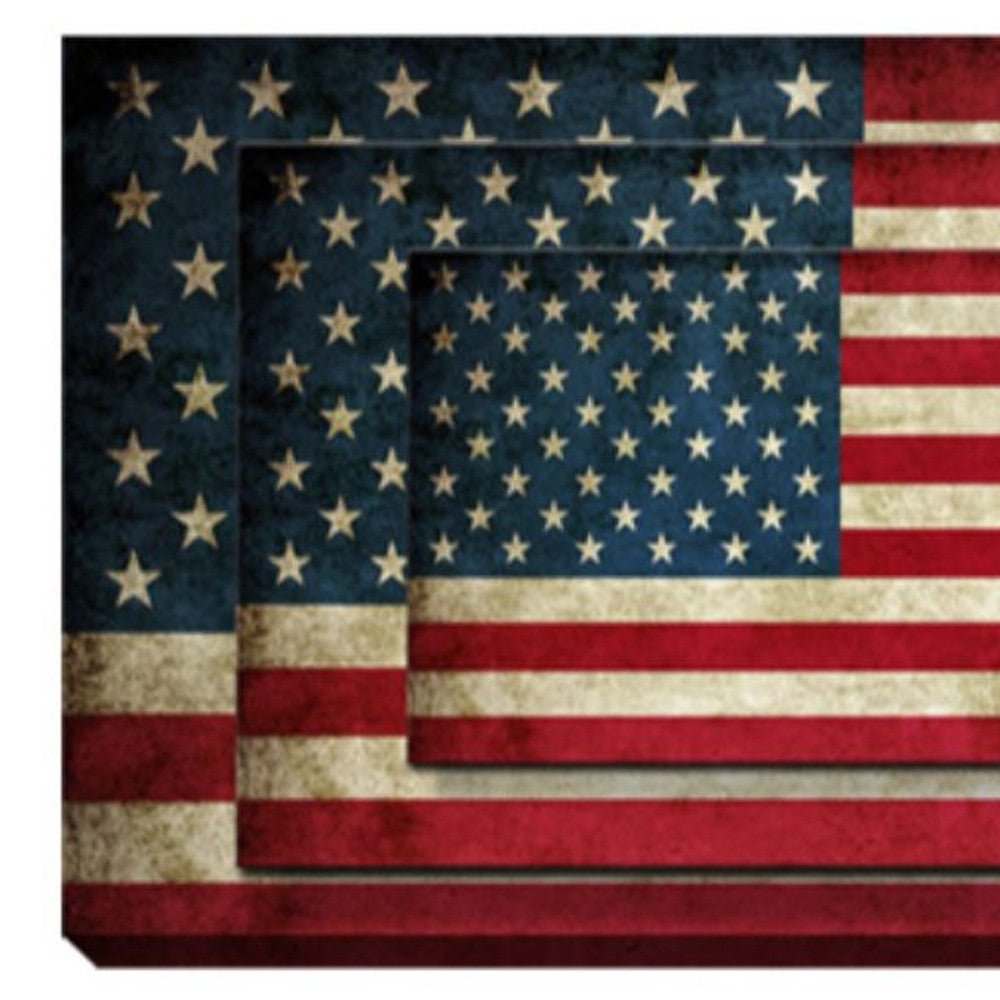 American flag Unframed Print Wall Art - Montana Home & Kitchen Co.