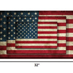 American flag Unframed Print Wall Art - Montana Home & Kitchen Co.