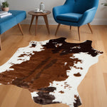 Animal Print Area Rug Brown And White - Montana Home & Kitchen Co.