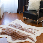 Animal Print Area Rug Brown And White - Montana Home & Kitchen Co.